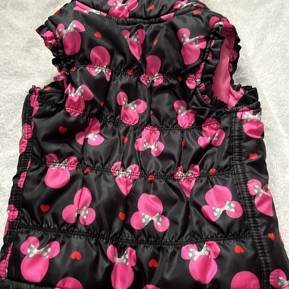 Beautiful Disney Minnie Mouse Winter Vest - Size 2T - Picture 5 of 9
